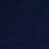 Dark Blue Squares Jacquard, Poly-Viscose