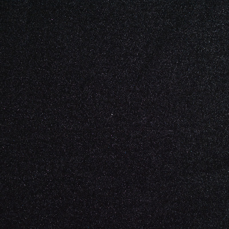 Polyester Viscose Stretch Piqué Knit Fabric, 400 gsm, 150 cm — Black