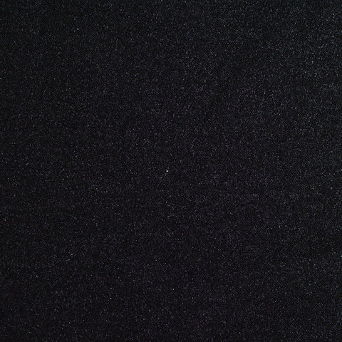 Polyester Viscose Stretch Piqué Knit Fabric, 400 gsm, 150 cm — Black