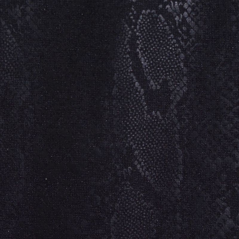 Black Tone-on-Tone Snakeskin Knit, Poly-Viscose