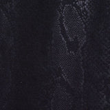 Black Tone-on-Tone Snakeskin Knit, Poly-Viscose