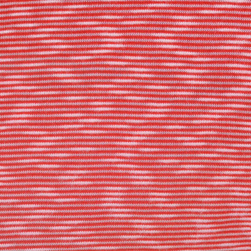 Red Horizontal-Stripe Knit, Viscose-Poly