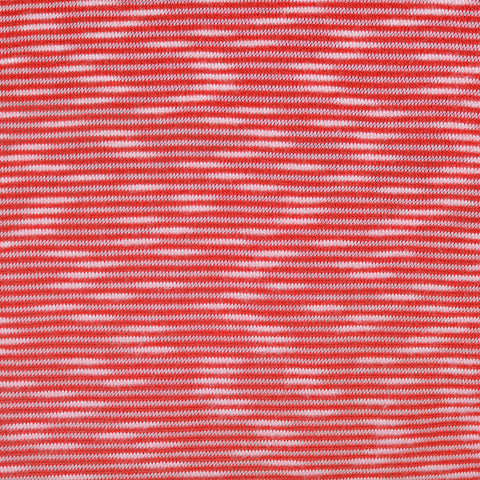 Red Horizontal-Stripe Knit, Viscose-Poly