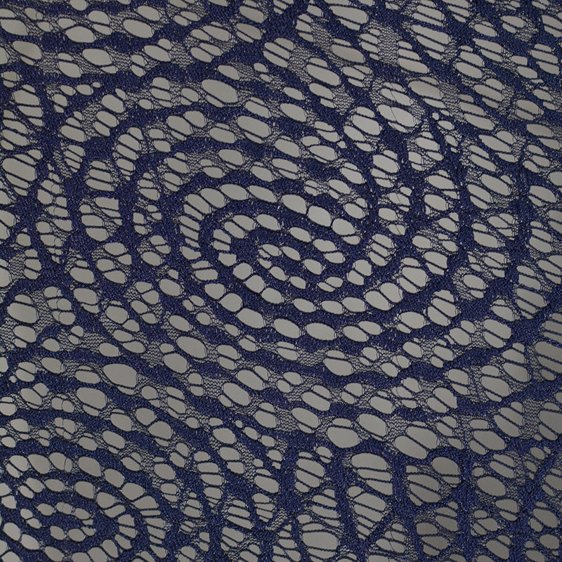 Navy Openwork Lace
