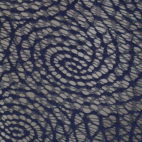 Navy Openwork Lace