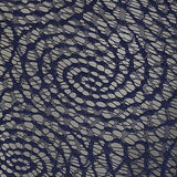 Navy Openwork Lace — texture