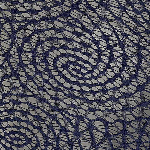 Navy Openwork Lace