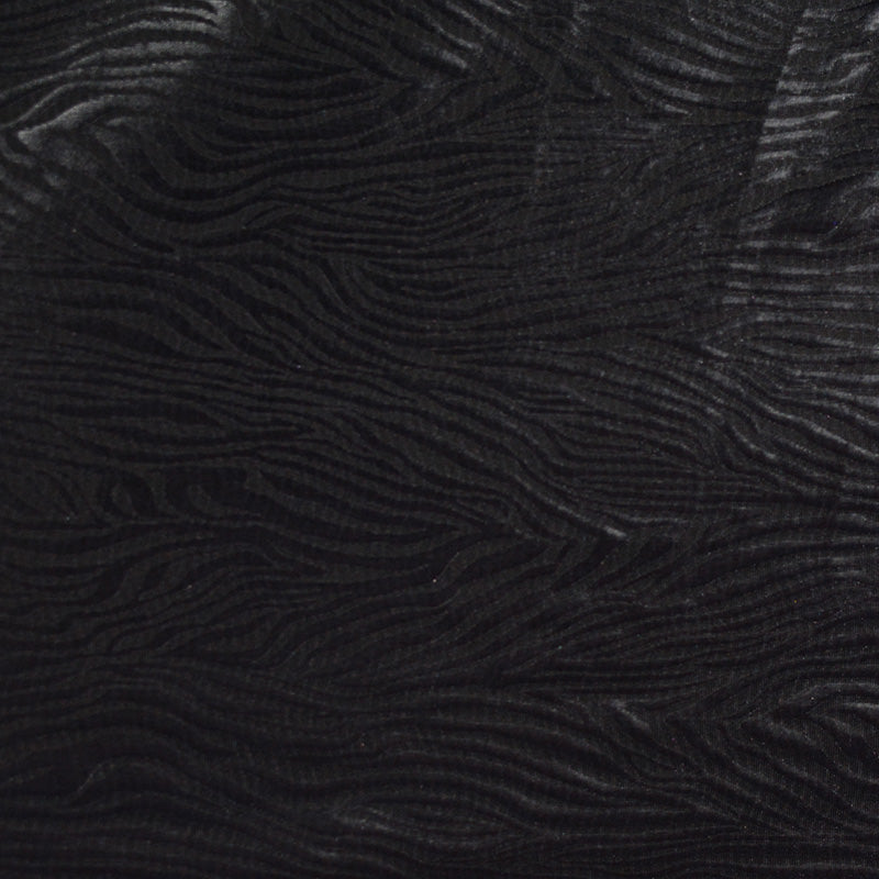 Black Tone-on-Tone Jacquard, Polyester, 180 gsm, 150 cm