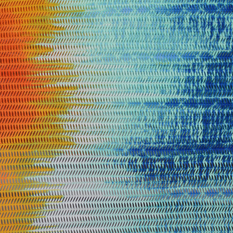 Orange Gradient Mesh, Polyester