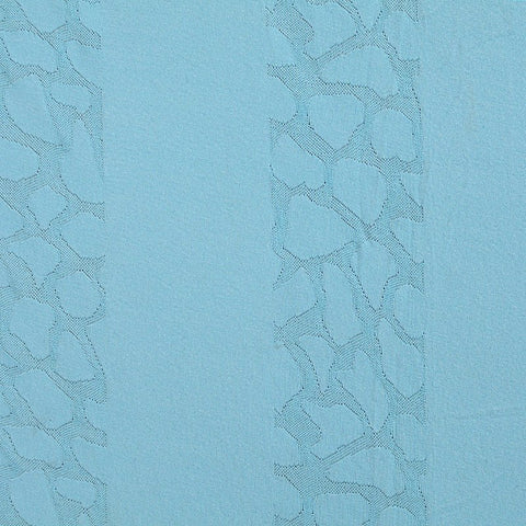 Light Blue Irregular-Grid Jacquard, Polyester