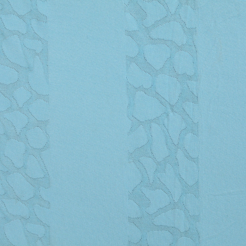 Light Blue Irregular-Grid Jacquard, Polyester