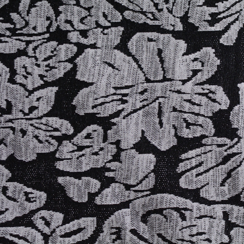 Light Grey Floral Jacquard, Polyester