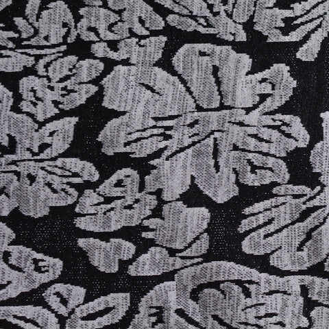 Light Grey Floral Jacquard, Polyester