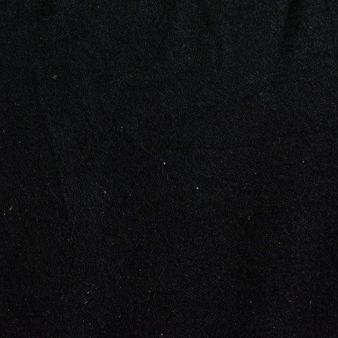 Brushed 100% Polyester Knit Fabric, 190 gsm, 160 cm — Black