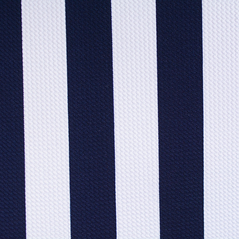 Navy Vertical-Stripe Jacquard, Polyester