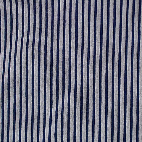Navy Vertical-Stripe Knit, Viscose-Poly