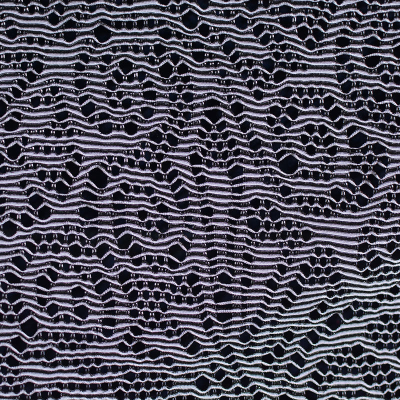 White Openwork Jacquard, Polyester, 180 gsm
