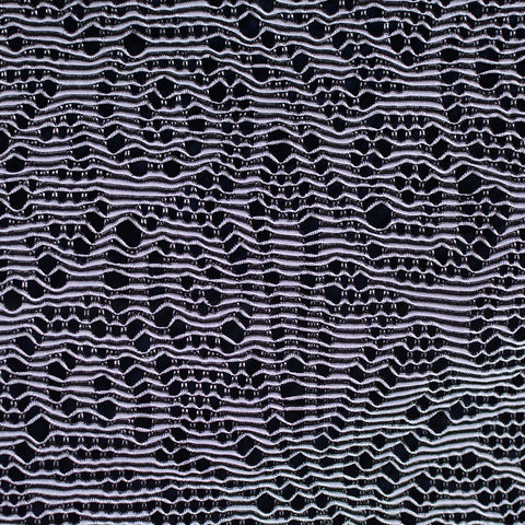 White Openwork Jacquard, Polyester, 180 gsm