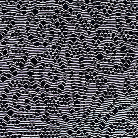 White Openwork Jacquard, Polyester, 180 gsm