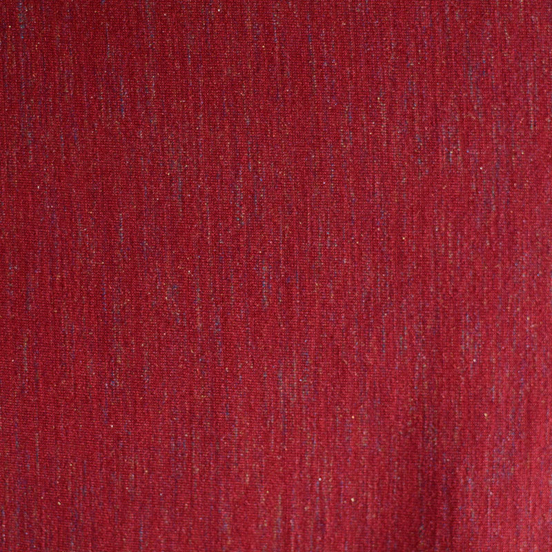 Deep Red Marl Jersey Knit, Poly-Viscose, 128 gsm