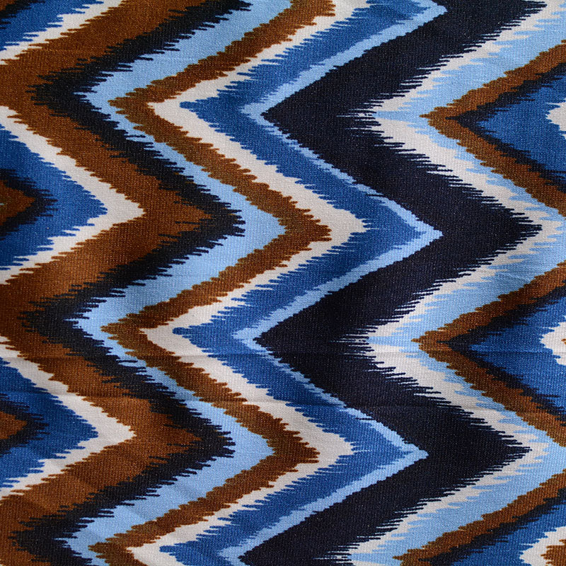 Printed Polyester Stretch ITY Knit Fabric, 180 gsm, 160 cm — Black