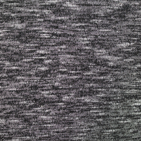 Black Heathered-Marl Jersey Knit