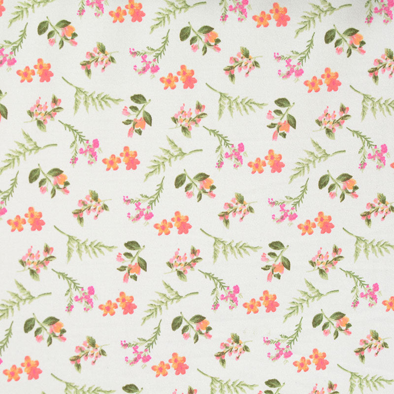 Pink Flowers Milk Silk Knit