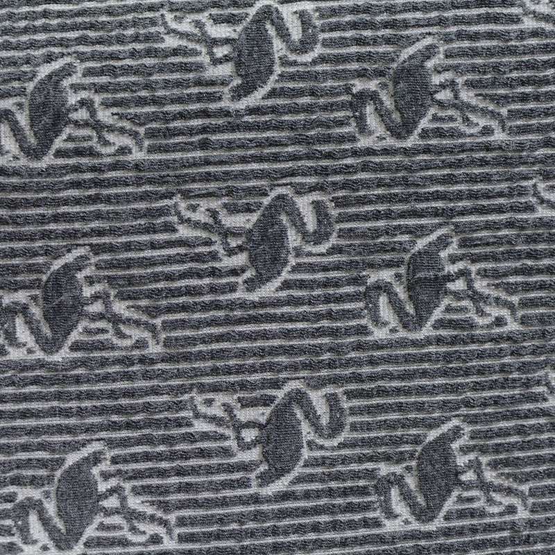 Jacquard 100% Polyester Knit Fabric, 260 gsm, 150 cm — Grey