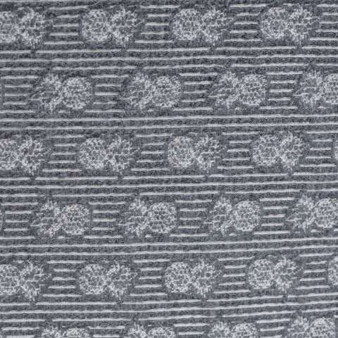 Grey Horizontal-Stripe Jacquard, Polyester