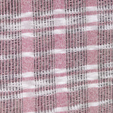 Pink Check Knit, Poly-Viscose