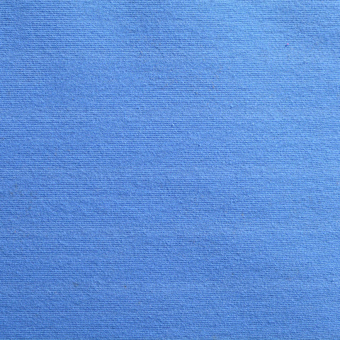 Cotton Polyester Stretch Rib Knit Fabric, 200 gsm — Blue