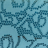 Light Blue Floral Jacquard, Polyester
