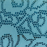 Light Blue Floral Jacquard, Polyester — texture