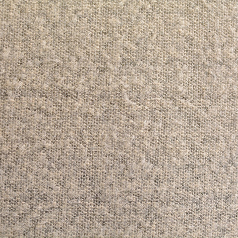 Brushed Nylon Stretch Chunky Knit Fabric, 220 gsm, 155 cm — Beige