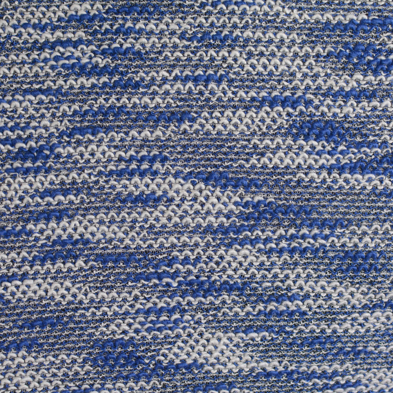 Blue Marl Chunky Knit, Viscose-Poly, 220 gsm