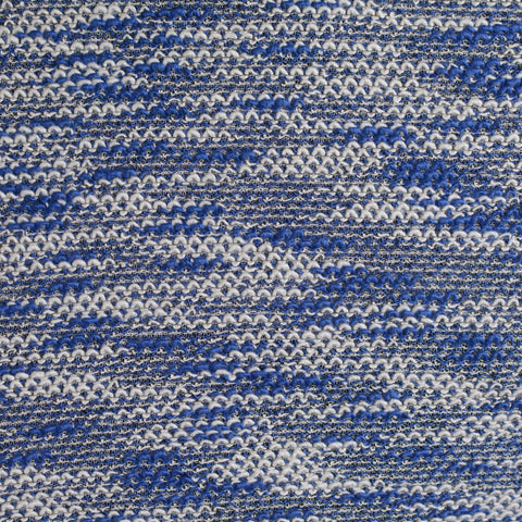 Blue Marl Chunky Knit, Viscose-Poly, 220 gsm