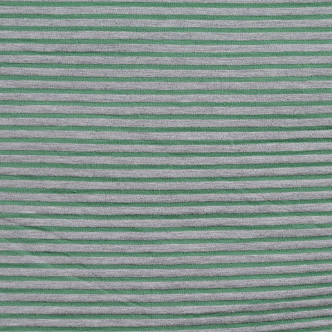 Light Green Stripe Knit, Poly-Viscose