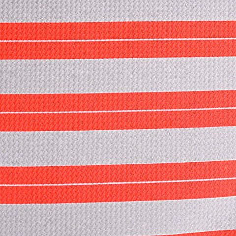 Orange Horizontal-Stripe Knit, Polyester