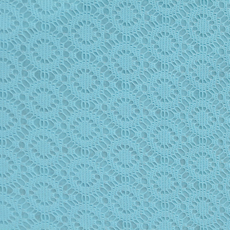 Jacquard Polyester Stretch Knit Fabric, 170 gsm, 165 cm — Blue