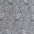 Grey Floral Jacquard, Polyester