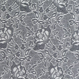 Grey Floral Jacquard, Polyester