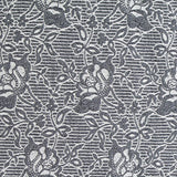 Grey Floral Jacquard, Polyester — texture