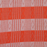 Orange Horizontal-Stripe Jacquard, Viscose — texture