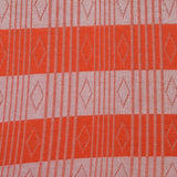 Orange Horizontal-Stripe Jacquard, Viscose