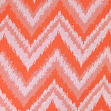 Orange Zigzag Jacquard, Viscose — texture