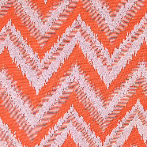 Orange Zigzag Jacquard, Viscose, 290 gsm, 160 cm, ref EF-4795