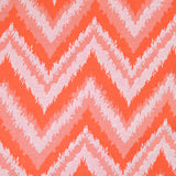 Orange Zigzag Jacquard, Viscose