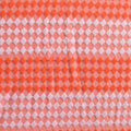Orange Diamond Jacquard, Viscose