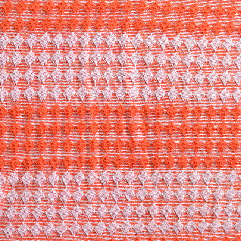 Orange Diamond Jacquard, Viscose