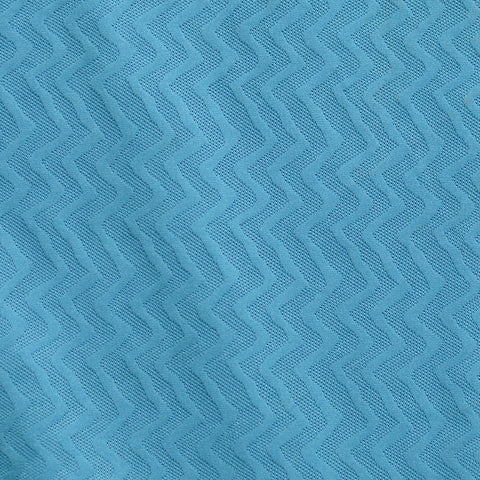 Blue Zigzag Jacquard, Polyester, 250 gsm